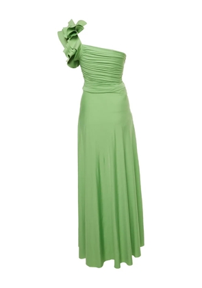 Maygel Coronel Maygel Coronel one-shoulder maxi dress - Green