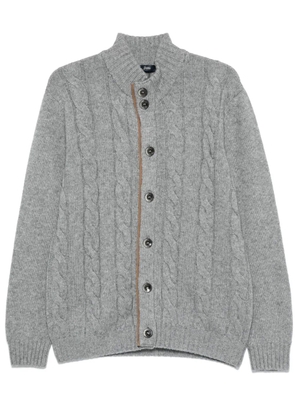 Herno cable-knit cardigan - Grey