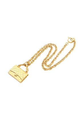 CHANEL Pre-Owned 1986-1988 bag motif necklace - Gold