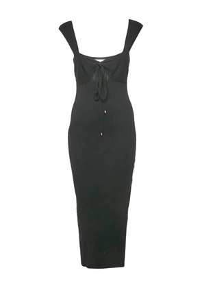 Runaway The Label tie-detail midi dress - Black