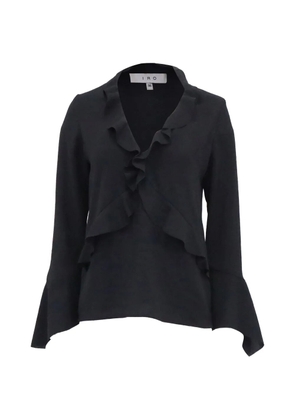 IRO ruffle long-sleeves blouse - Black