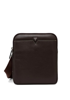 GUESS USA logo-detail messenger bag - Brown