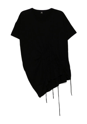 Y's asymmetric t-shirt - Black