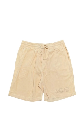 Sinclair french-terry shorts - Neutrals