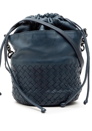 Bottega Veneta Pre-Owned 2012-2026 Nappa Intrecciato bucket bag - Blue