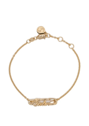 Stolen Girlfriends Club scripted-pin bracelet - Gold
