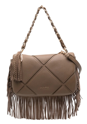 La Carrie Isabel tassel fringed shoulder bag - Brown