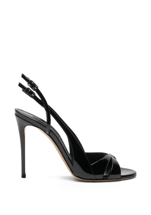 Casadei criss-cross slingback sandals - Black