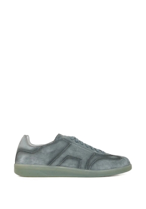 Santoni Oly suede lace-up sneakers - Grey