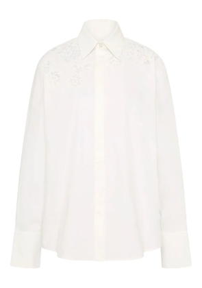 Rebecca Vallance Jovie cotton long-sleeve shirt - White