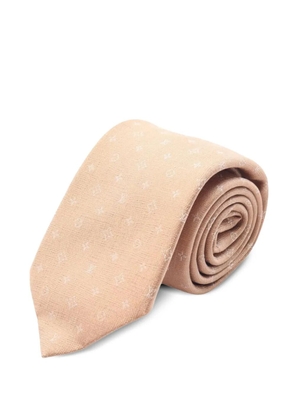 Louis Vuitton Pre-Owned monogram-pattern silk tie - Neutrals