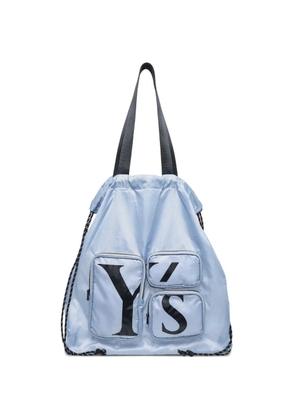 Y's multi-pocket tote bag - Blue