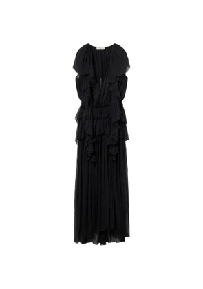 Blumarine ruffled lace dress - Black