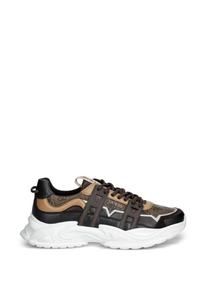 GUESS USA logo-print lace-up sneakers - Brown
