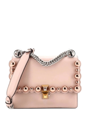 Fendi Pre-Owned Kan I Bag Pearl Embellished Leather Small crossbody bag - Neutrals