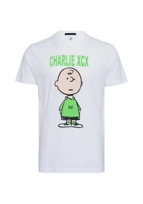 Black Score printed T-shirt - White