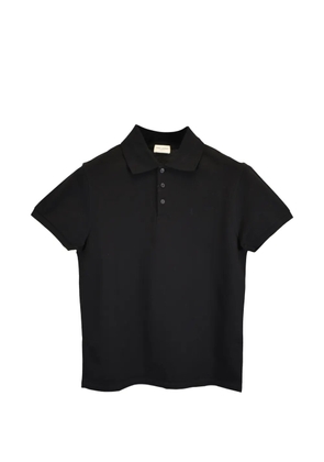 Saint Laurent Pre-Owned 2018 Cassandre polo shirt - Black