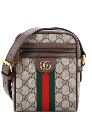 Gucci Pre-Owned Ophidia Messenger Bag GG Coated Canvas Mini crossbody bag - Brown