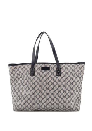 Gucci Pre-Owned Plus GG Coated Canvas with Leather Large tote bag - Brown