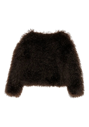 Bimba y Lola fur-effect sweater - Brown