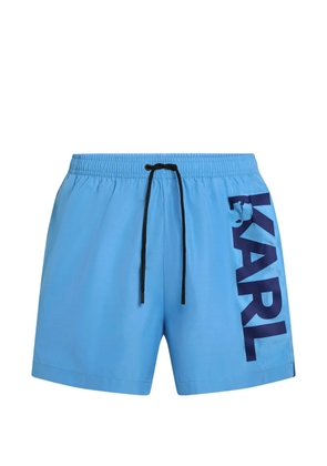 Karl Lagerfeld logo swim shorts - Blue