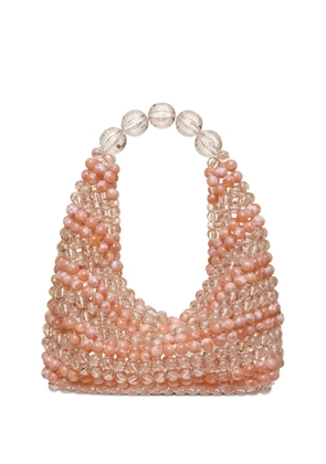 0711 medium Jodie beaded clutch bag - Pink