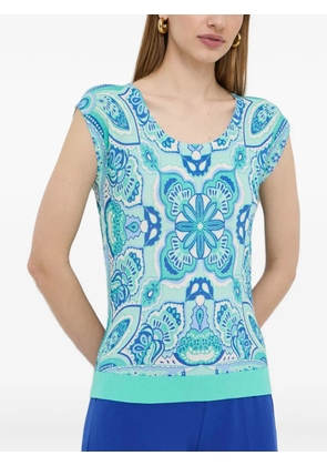 LUISA SPAGNOLI paisley-print top - Blue