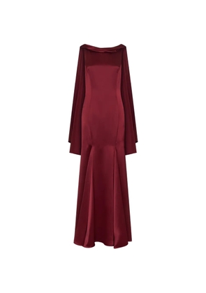 Nicholas Nicolette cowl-neck maxi dress - Red