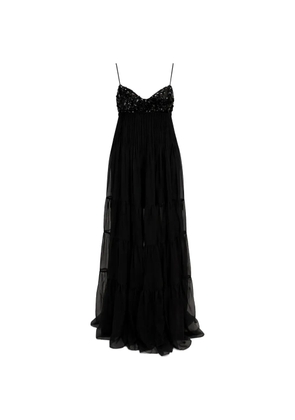 AZEEZA sequin-embellished gown - Black