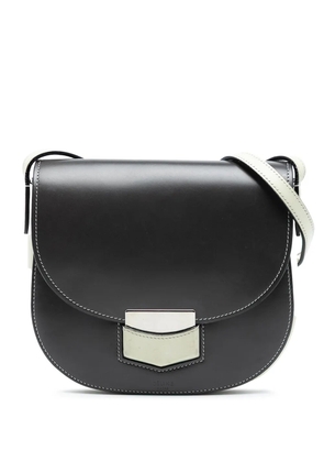 Celine Pre-Owned 2016 Small Bicolor Glazed Calfskin Trotteur crossbody bag - Black