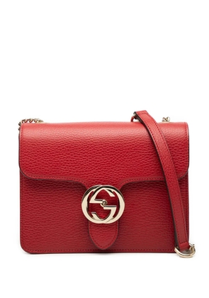 Gucci Pre-Owned 2016-2025 Small Dollar Calfskin Interlocking G crossbody bag - Red