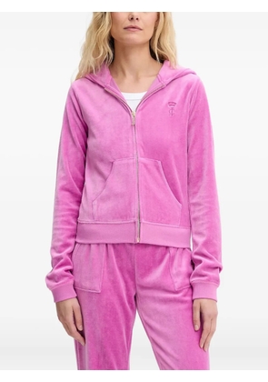 Juicy Couture embroiderd-logo hoodie - Pink