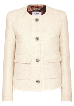 Philipp Plein tweed jacket - Neutrals