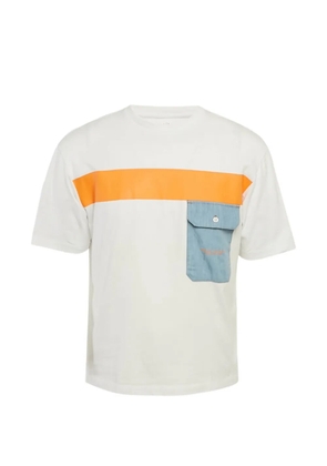 Armani Exchange stripe-detail pocket T-shirt - White