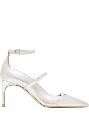 Malone Souliers ankle strap pumps - Silver