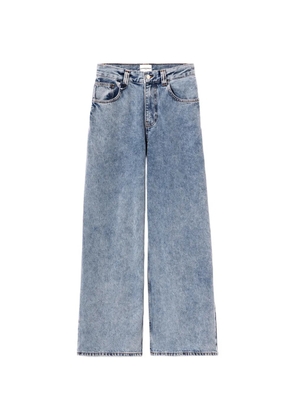 Claudie Pierlot embroidered wide-leg jeans - Blue