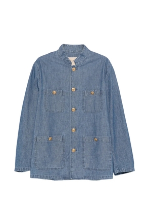 Valentino Garavani Sahariana buttoned pocket shirt jacket - Blue