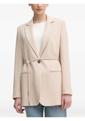 Marc Aurel belted button blazer - Neutrals