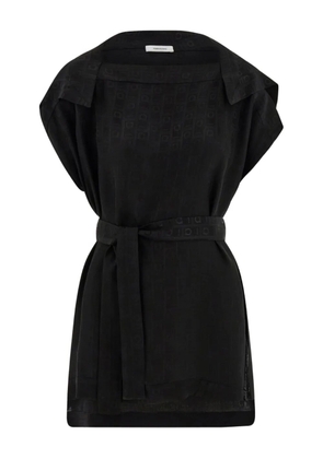 Ferragamo Ferragamo monogram blouse - Black