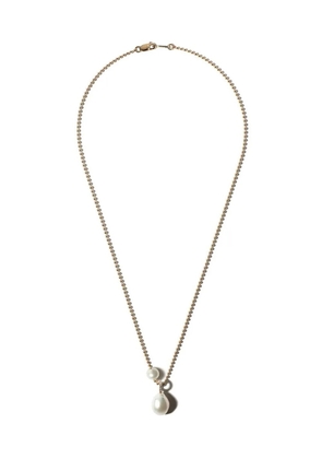 Mizuki 14kt yellow gold freshwater pearl diamond necklace