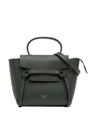 Celine Pre-Owned 2020 Pico Grained Calfskin Belt Bag satchel - Green