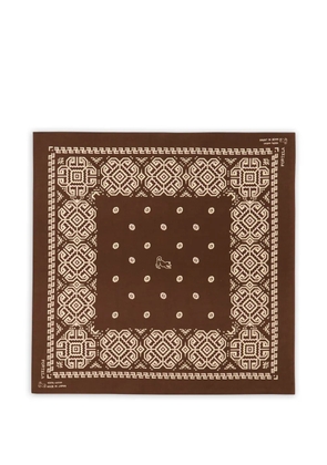 Fortela ikara-print bandana - Brown