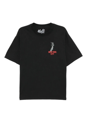 Melt graphic-print T-shirt - Black