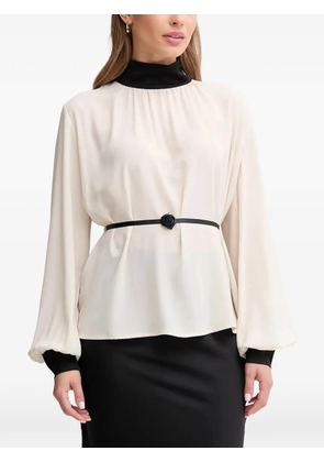 Gaudi roll neck blouse - Neutrals