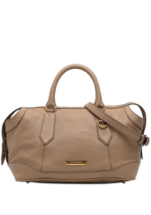 Burberry Pre-Owned 2000-2017 Medium Leather Kirley satchel - Brown