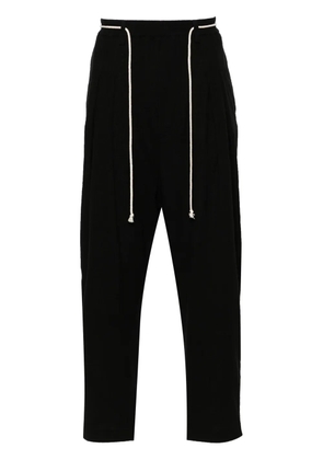 MORDECAI pleated drawstring trousers - Black