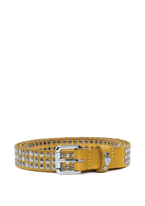 Htc Los Angeles studded belt - Yellow