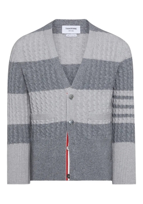 Thom Browne 4r-Bar striped cardigan - Grey