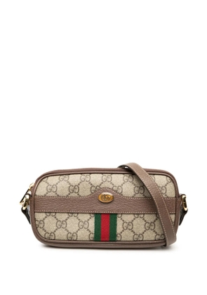Gucci Pre-Owned 2016-2025 Mini GG Supreme Web Ophidia crossbody bag - Brown