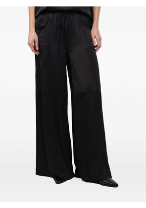 ANY PLACE satin palazzo pants - Black